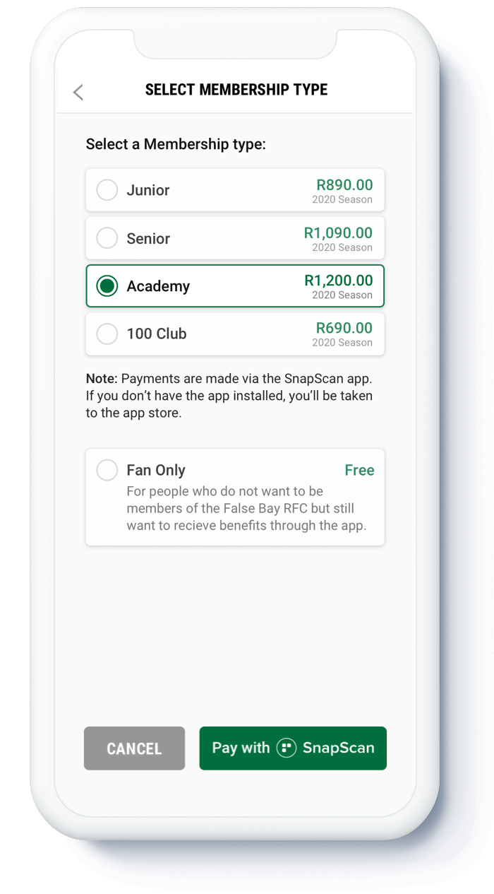 Selecting membership