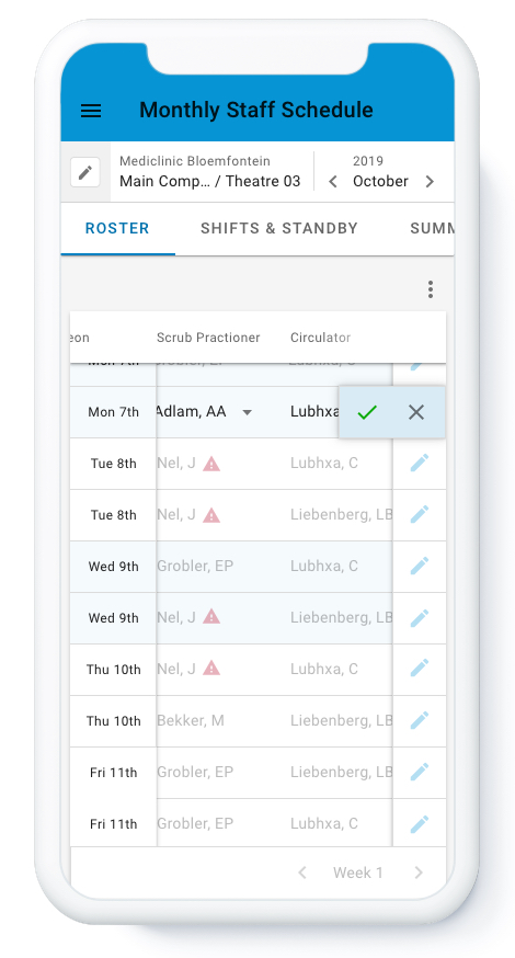 Editing tabular content